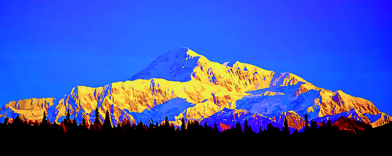Denali, Alaska Range, Mt. McKinley, photo
